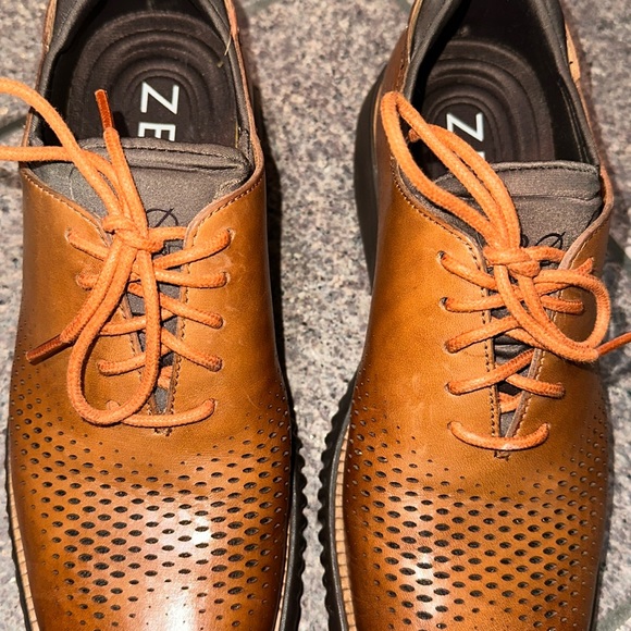 COLE HANN ZeroGrand 7.5 M LEATHER Tan  medium Brown Oxford loafer Excellent - Picture 3 of 14